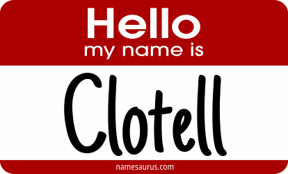 Hello my name is Clotell png download