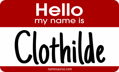 Hello my name is Clothilde png download