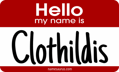 Hello my name is Clothildis png download