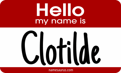 Hello my name is Clotilde png download