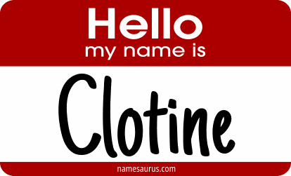 Hello my name is Clotine png download