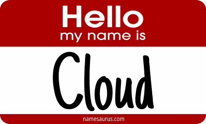 Hello my name is Cloud png download