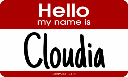 Hello my name is Cloudia png download