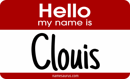 Hello my name is Clouis png download