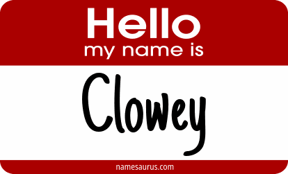 Hello my name is Clowey png download