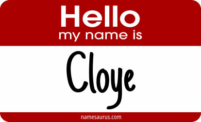Hello my name is Cloye png download