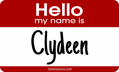 Hello my name is Clydeen png download