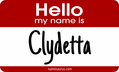 Hello my name is Clydetta png download
