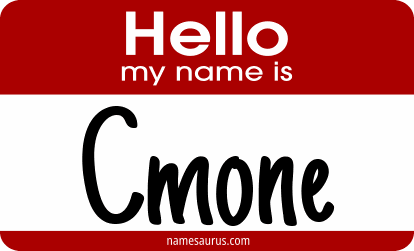 Hello my name is Cmone png download