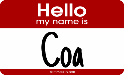 Hello my name is Coa png download