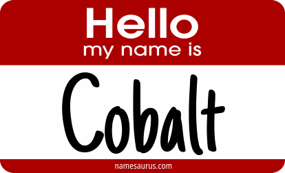 Hello my name is Cobalt png download