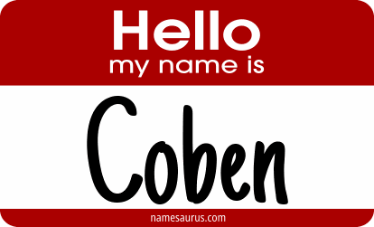 Hello my name is Coben png download