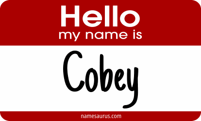 Hello my name is Cobey png download