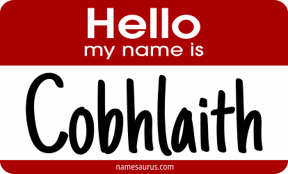 Hello my name is Cobhlaith png download