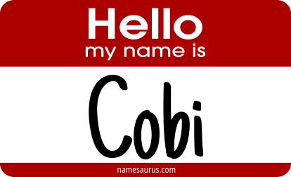 Hello my name is Cobi png download