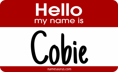 Hello my name is Cobie png download