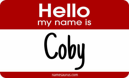 Hello my name is Coby png download