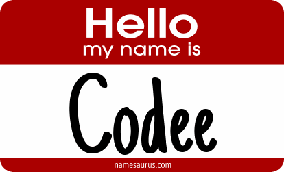 Hello my name is Codee png download