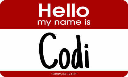 Hello my name is Codi png download