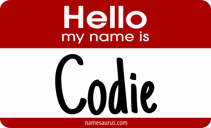 Hello my name is Codie png download