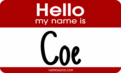 Hello my name is Coe png download