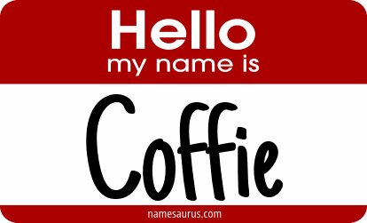 Hello my name is Coffie png download