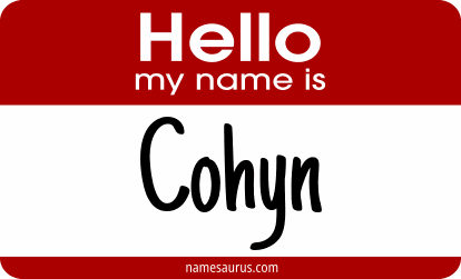 Hello my name is Cohyn png download