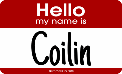 Hello my name is Coilin png download