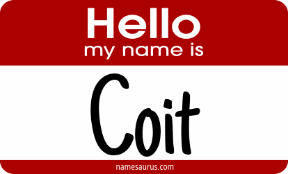 Hello my name is Coit png download