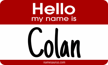 Hello my name is Colan png download