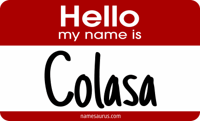 Hello my name is Colasa png download