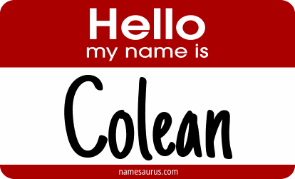 Hello my name is Colean png download