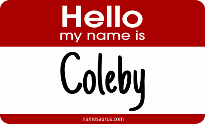 Hello my name is Coleby png download