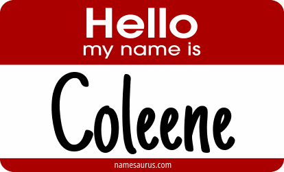 Hello my name is Coleene png download