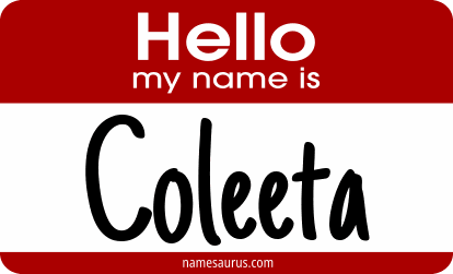 Hello my name is Coleeta png download