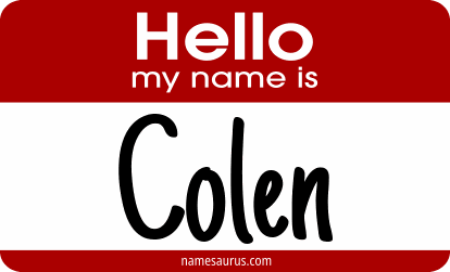 Hello my name is Colen png download