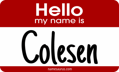 Hello my name is Colesen png download