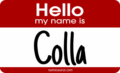 Hello my name is Colla png download