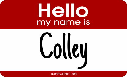 Hello my name is Colley png download