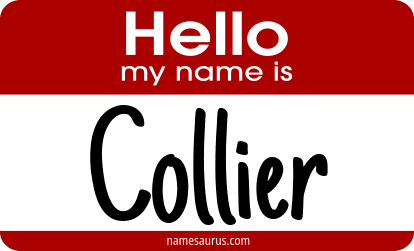 Hello my name is Collier png download