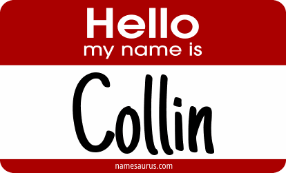 Hello my name is Collin png download