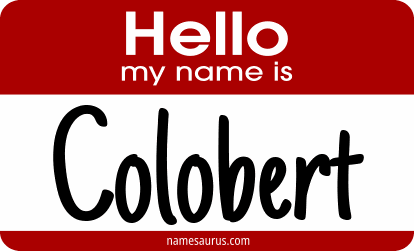 Hello my name is Colobert png download