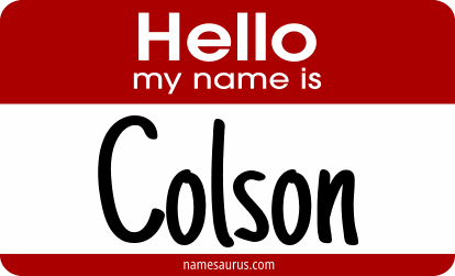 Hello my name is Colson png download