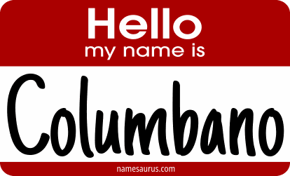 Hello my name is Columbano png download