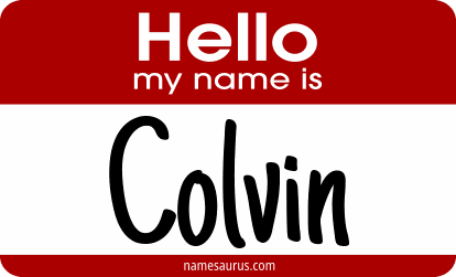 Hello my name is Colvin png download