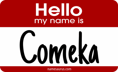 Hello my name is Comeka png download