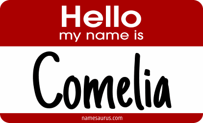 Hello my name is Comelia png download