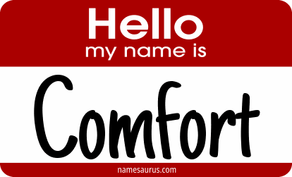 Hello my name is Comfort png download