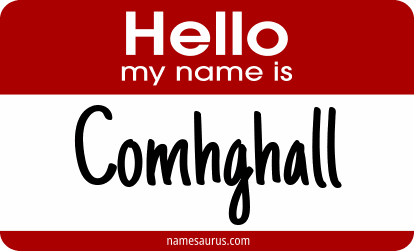 Hello my name is Comhghall png download