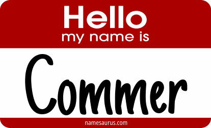 Hello my name is Commer png download